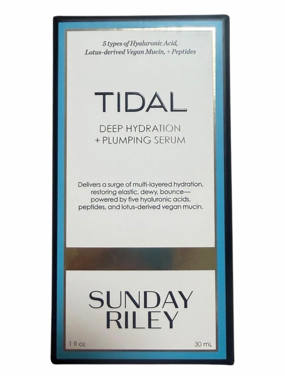 Sunday Riley TIDAL Deep Hydration + Plumping Serum 1 oz / 30 mL NEW